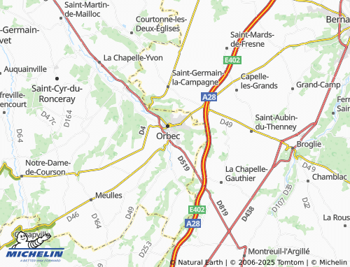 MICHELIN La Vespière-Friardel map - ViaMichelin
