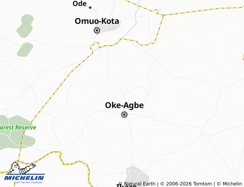 Mappa MICHELIN Oyin-Akoko - ViaMichelin