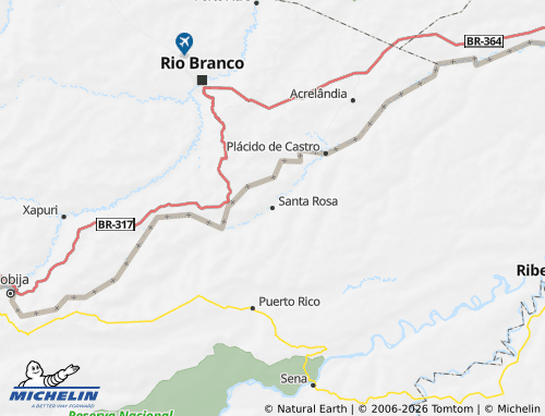 MICHELIN Abuná map - ViaMichelin