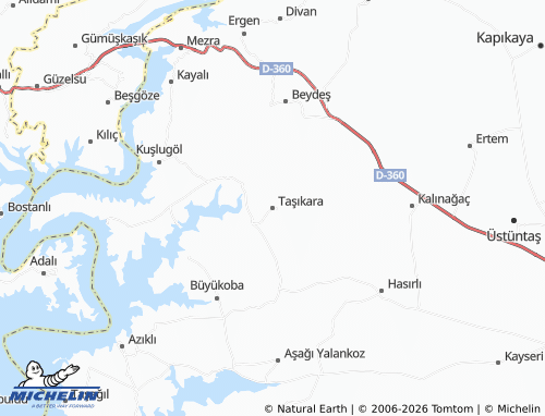 MICHELIN Taşıkara map - ViaMichelin