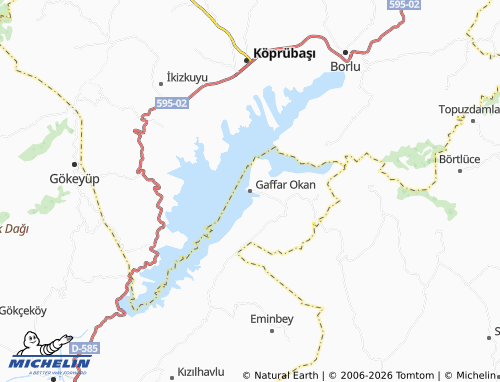 MICHELIN Gaffar Okan map - ViaMichelin