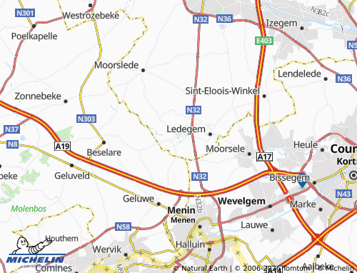 Mappa MICHELIN Dadizele - ViaMichelin