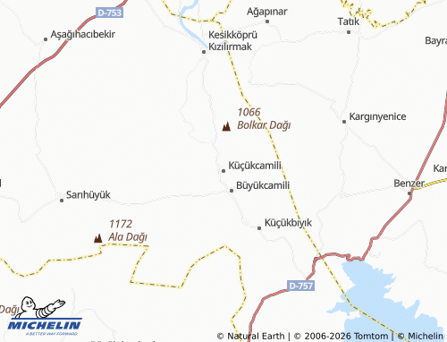 MICHELIN Küçükcamili map - ViaMichelin