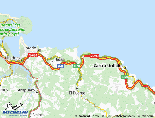 MICHELIN-Landkarte Oriñón - ViaMichelin
