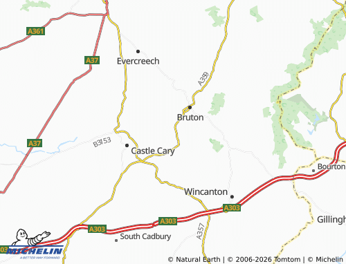 Carte MICHELIN Pitcombe - ViaMichelin