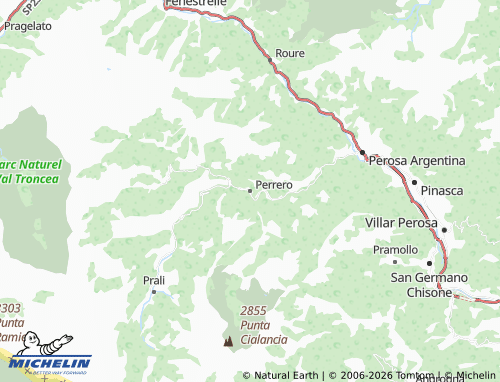 Mappa MICHELIN Perrero - ViaMichelin