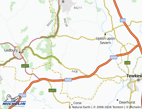Carte MICHELIN Castlemorton - ViaMichelin