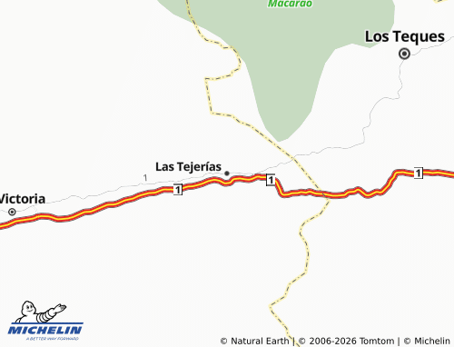 MICHELIN Las Tejerías map - ViaMichelin