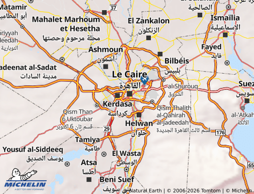 Carte MICHELIN Gizeh - ViaMichelin