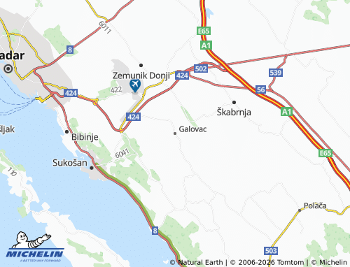 MICHELIN-Landkarte Galovac - ViaMichelin
