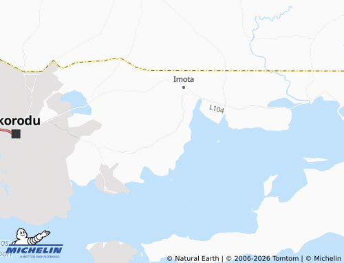 Mapa MICHELIN Gbokuta - ViaMichelin
