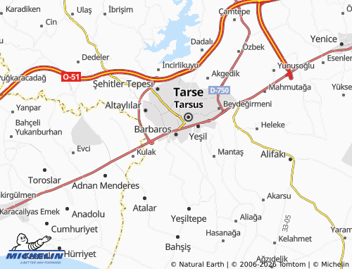 Kaart MICHELIN Barbaros - ViaMichelin