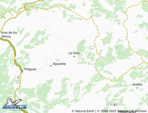 MICHELIN La Yesa map - ViaMichelin