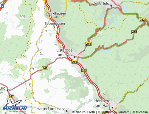 MICHELIN Osterode am Harz map - ViaMichelin