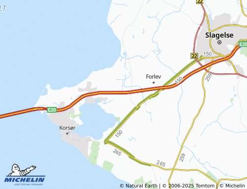MICHELIN Tjæreby map - ViaMichelin