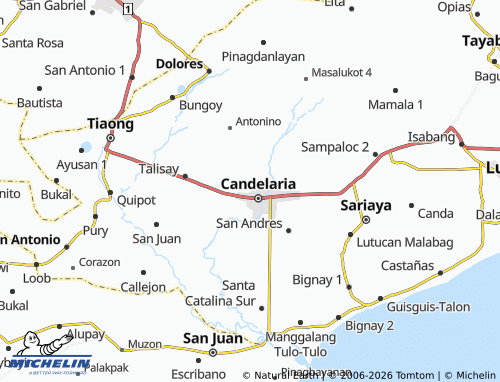 MICHELIN Masin Norte map - ViaMichelin
