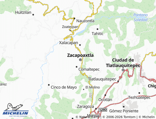 Kaart MICHELIN Los Cristales - ViaMichelin