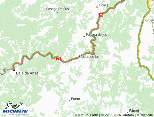 MICHELIN Sălciua de Jos map - ViaMichelin