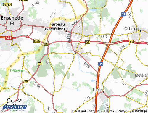MICHELIN Uppermark map - ViaMichelin