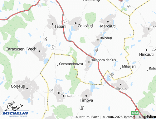 Kaart MICHELIN Chirilovca - ViaMichelin