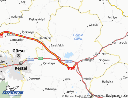 Mappa MICHELIN Dudaklı - ViaMichelin