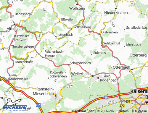 MICHELIN Pörrbach map - ViaMichelin