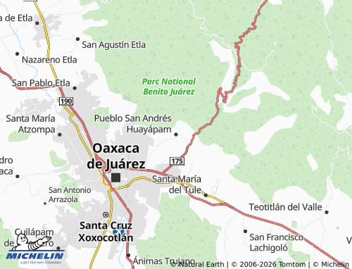 Mappa MICHELIN Pueblo San Andrés Huayápam - ViaMichelin