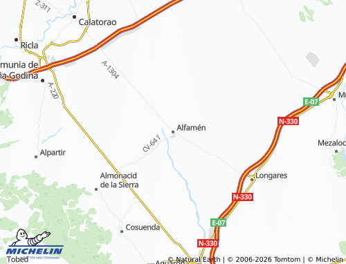Mappa MICHELIN Alfamén - ViaMichelin