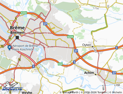 MICHELIN Osterholz map - ViaMichelin