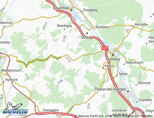 MICHELIN-Landkarte Bettegney-Saint-Brice - ViaMichelin