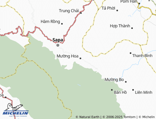 MICHELIN Tả Van map - ViaMichelin
