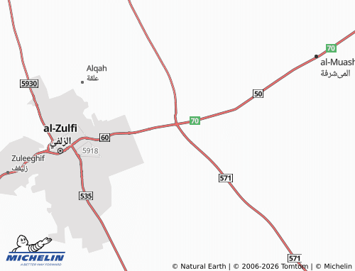 MICHELIN-Landkarte al-Khuzami - ViaMichelin