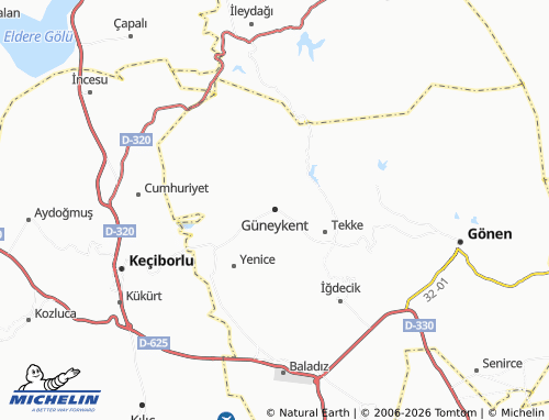 MICHELIN Güneykent map - ViaMichelin
