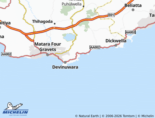 Mappa MICHELIN Gandara Central - ViaMichelin
