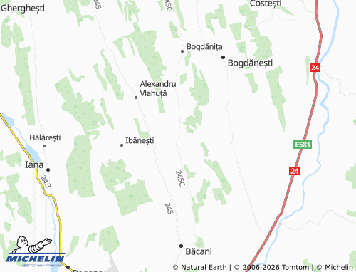 MICHELIN Rădăești map - ViaMichelin