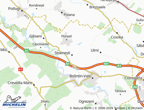 Mappa MICHELIN Stoenești - ViaMichelin