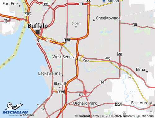 Mapa MICHELIN West Seneca - ViaMichelin