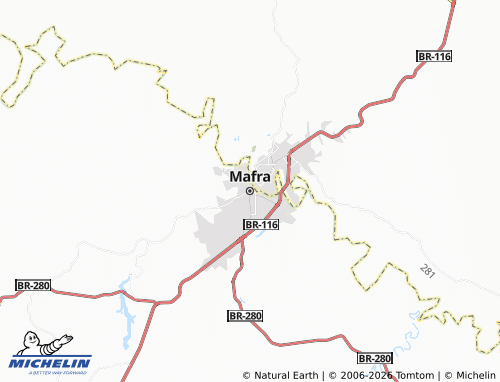Mapa MICHELIN Mafra - ViaMichelin