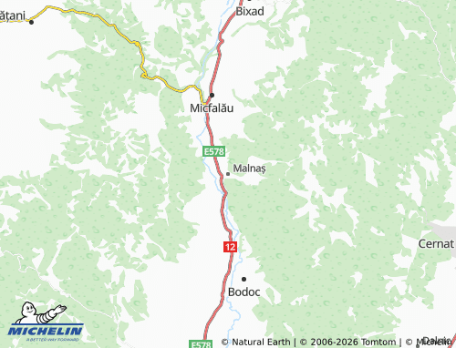 Mapa MICHELIN Malnaș - ViaMichelin