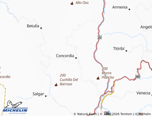Mapa MICHELIN Concordia - ViaMichelin