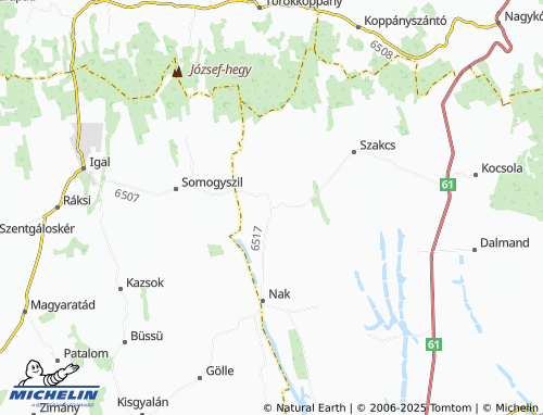 Carte MICHELIN Lápafő - ViaMichelin