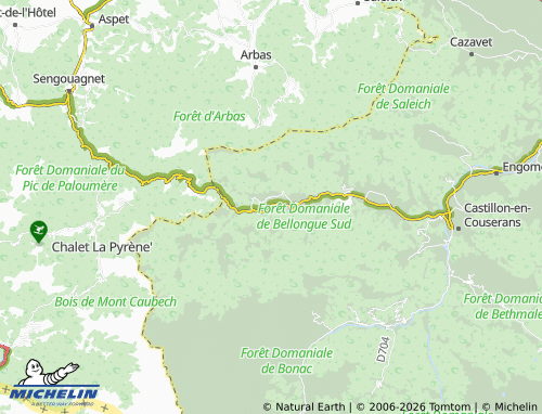 Mapa MICHELIN Augirein - ViaMichelin