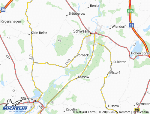 MICHELIN Vorbeck map - ViaMichelin