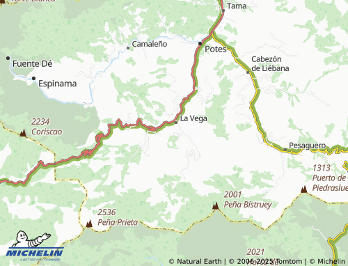 Mappa MICHELIN Señas - ViaMichelin