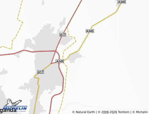 MICHELIN Kokpekty map - ViaMichelin