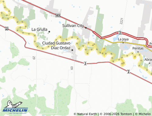 MICHELIN Prado Sur map - ViaMichelin