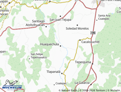 Mapa MICHELIN Huaquechula - ViaMichelin