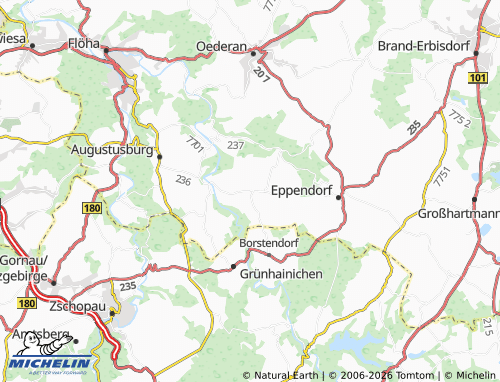 MICHELIN Leubsdorf map - ViaMichelin