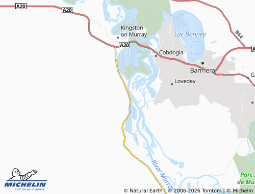 MICHELIN-Landkarte Moorook South - ViaMichelin