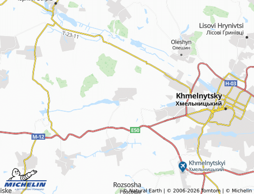 Carte MICHELIN Malashivtsi - ViaMichelin